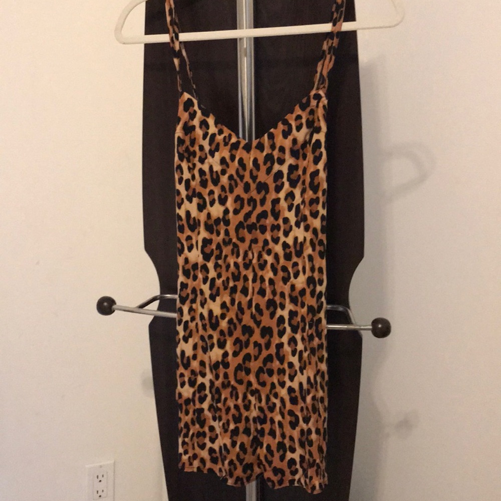 Cheetah print romper
